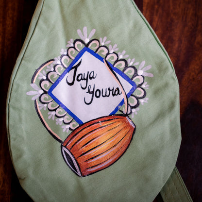 Handpainted Beadbag - Jaya Gaura Mridanga