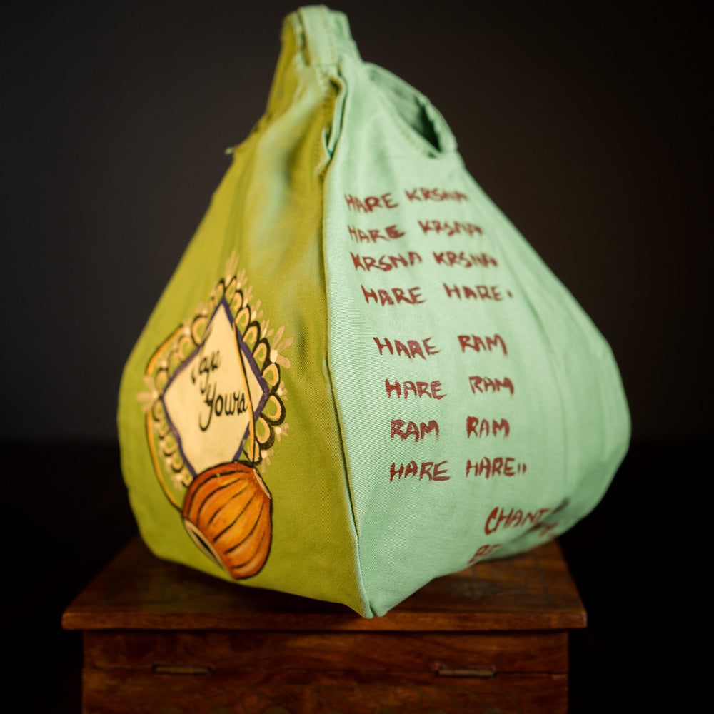 Handpainted Beadbag - Jaya Gaura Mridanga