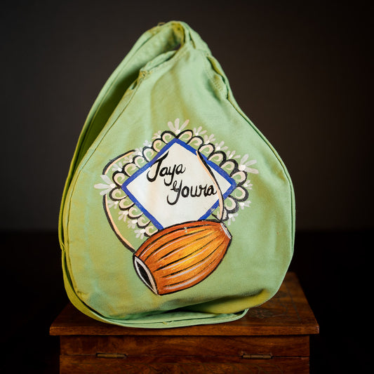Handpainted Beadbag - Jaya Gaura Mridanga