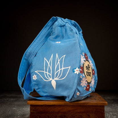 Handpainted Beadbag - Radhas Flowers