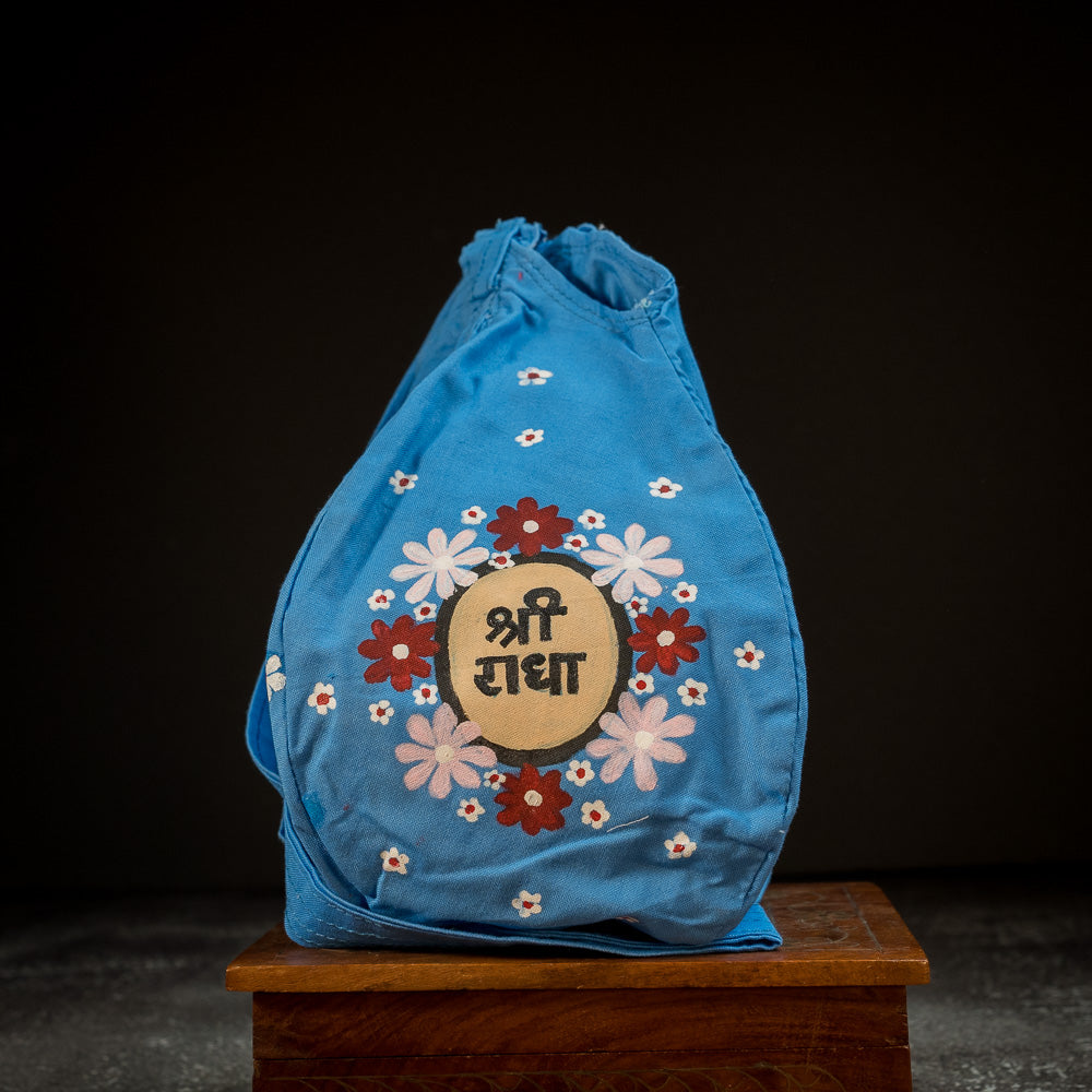 Handpainted Beadbag - Radhas Flowers