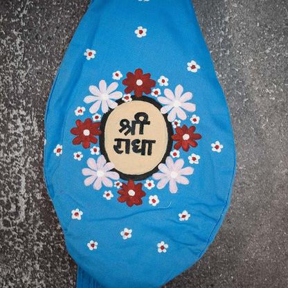 Handpainted Beadbag - Radhas Flowers