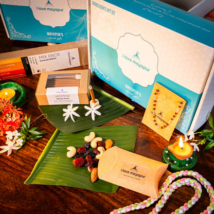Diwali Gift Box from Mayapur: Sacred Scents & Tulsi Mala