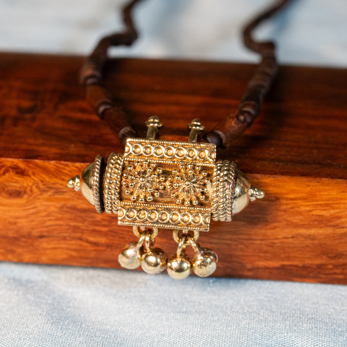 Pushpa Narasimha Kavacha Pendant – Panchaloha