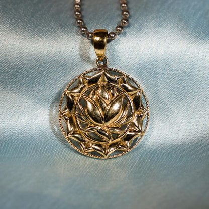 Blooming Lotus Medallion - Panchaloha