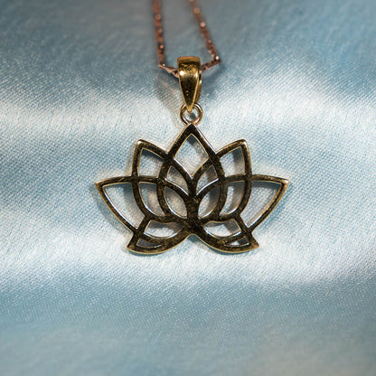 Lotus Pendant - Panchaloha