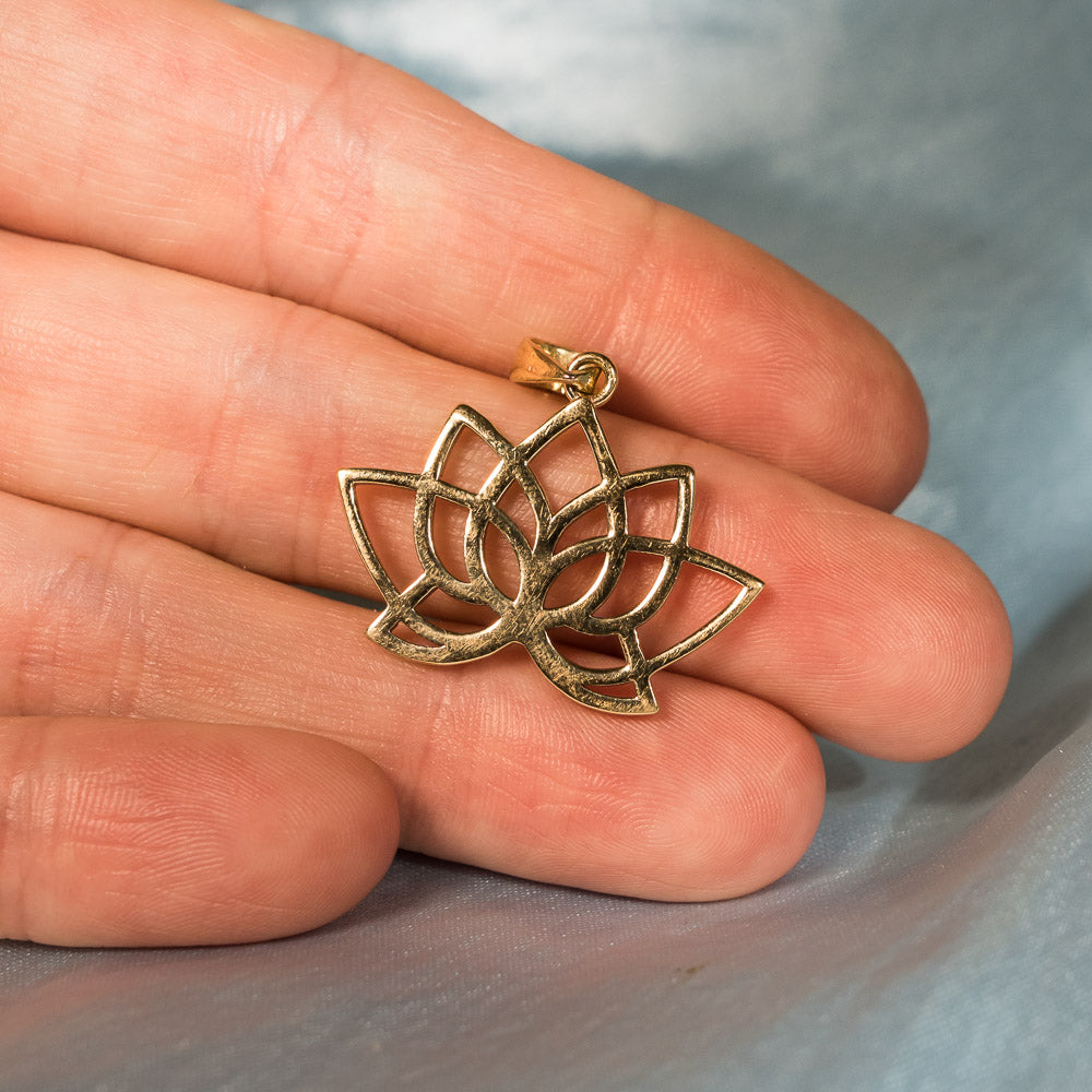 Lotus Pendant - Panchaloha