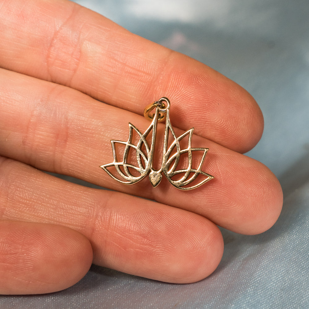 Opening Lotus Pendant - Panchaloha