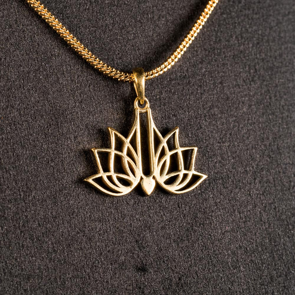 Opening Lotus Pendant - Panchaloha