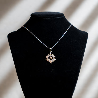 Radiant Sudarshan Chakra Pendant - Panchaloha