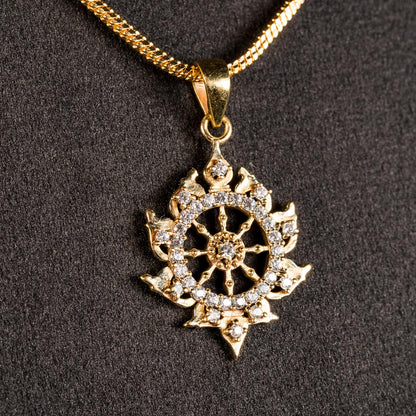Radiant Sudarshan Chakra Pendant - Panchaloha