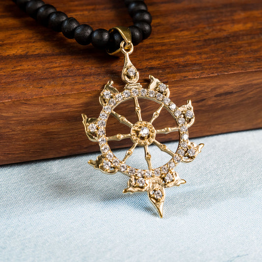 Radiant Sudarshan Chakra Pendant - Panchaloha