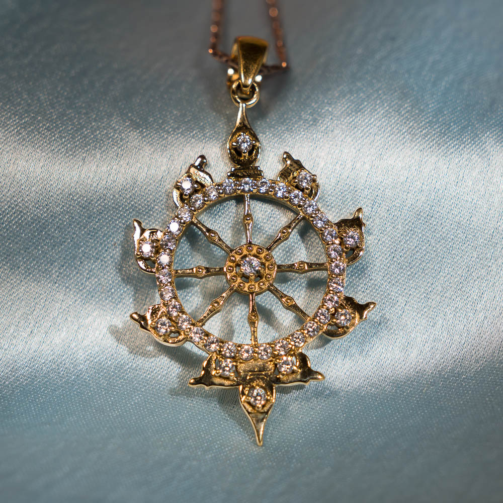 Radiant Sudarshan Chakra Pendant - Panchaloha