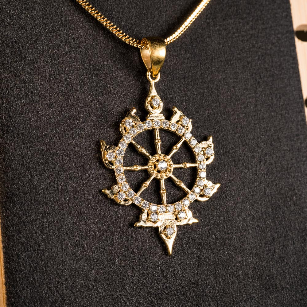 Radiant Sudarshan Chakra Pendant - Panchaloha