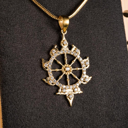 Radiant Sudarshan Chakra Pendant - Panchaloha