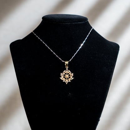 Classic Sudarshan Chakra Pendant - Panchaloha