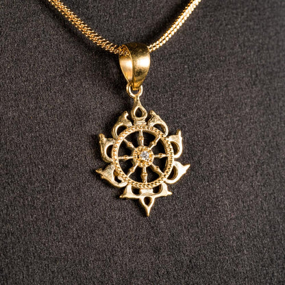 Classic Sudarshan Chakra Pendant - Panchaloha