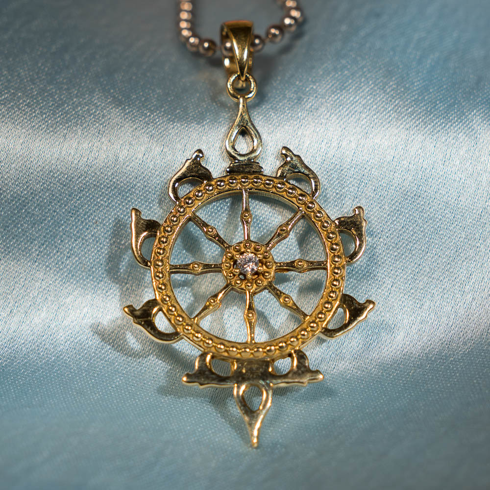 Classic Sudarshan Chakra Pendant - Panchaloha