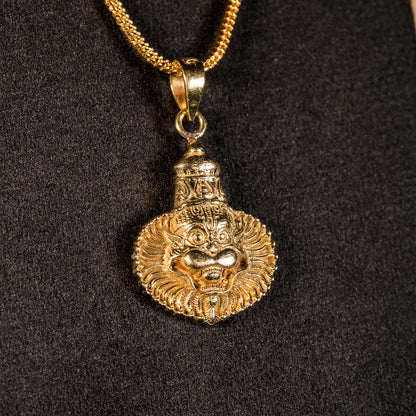 Narasimha Wide Mane Pendant – Panchaloha