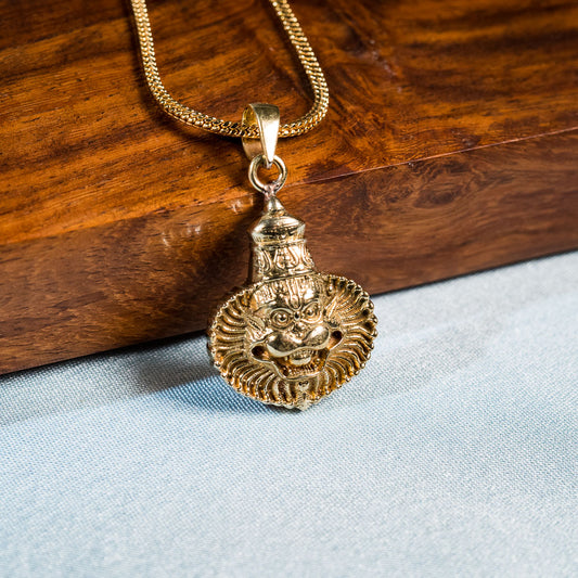 Narasimha Wide Mane Pendant – Panchaloha