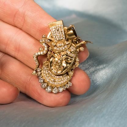 Shrinathji Pendant - Panchaloha