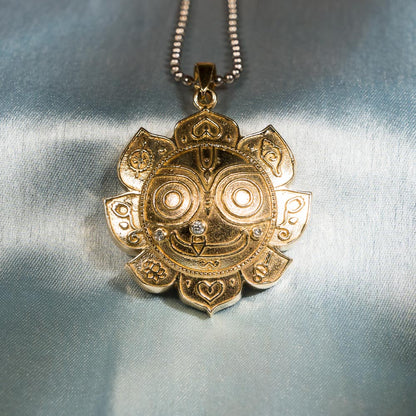 Golden Jagannath Pendant - Panchaloha
