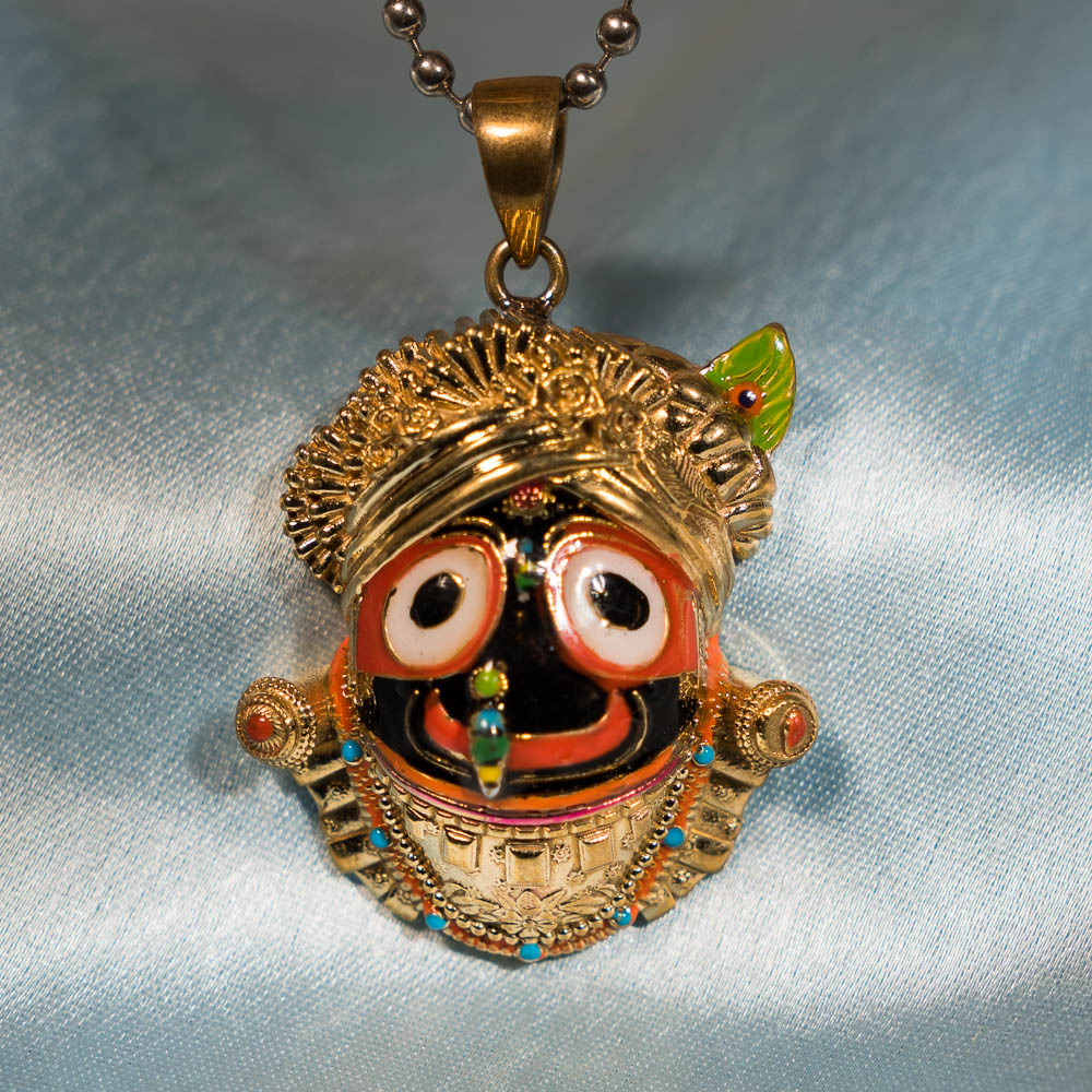 Handpainted Jagannath Pendant - Panchaloha