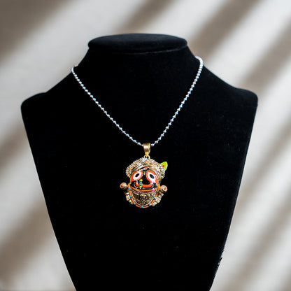 Handpainted Jagannath Pendant - Panchaloha