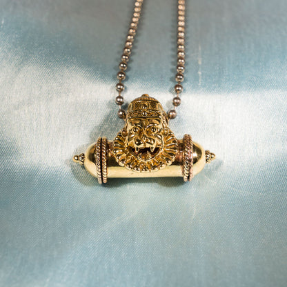 Narasimha Kavacha Bead Pendant – Panchaloha