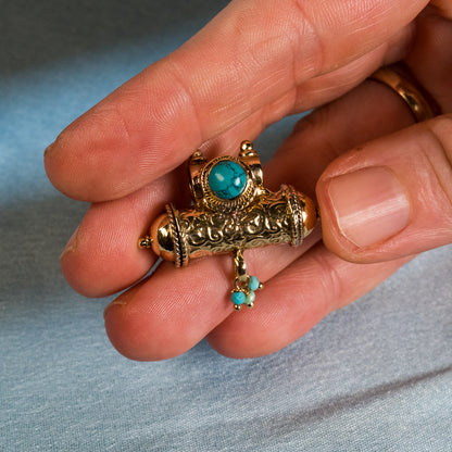 Divya Turquoise Kavacha – Offered to Narasimha – Panchaloha