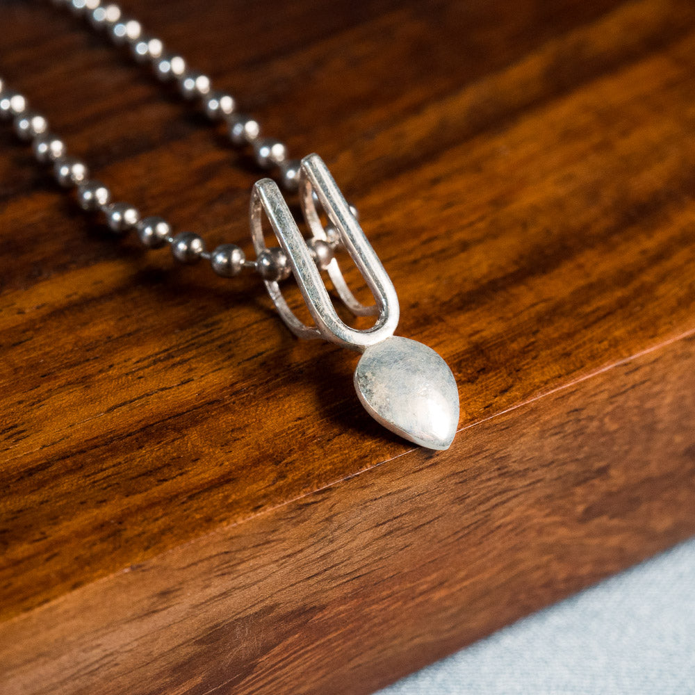 Sterling Silver 92.5 Tulsi Tilak Pendant
