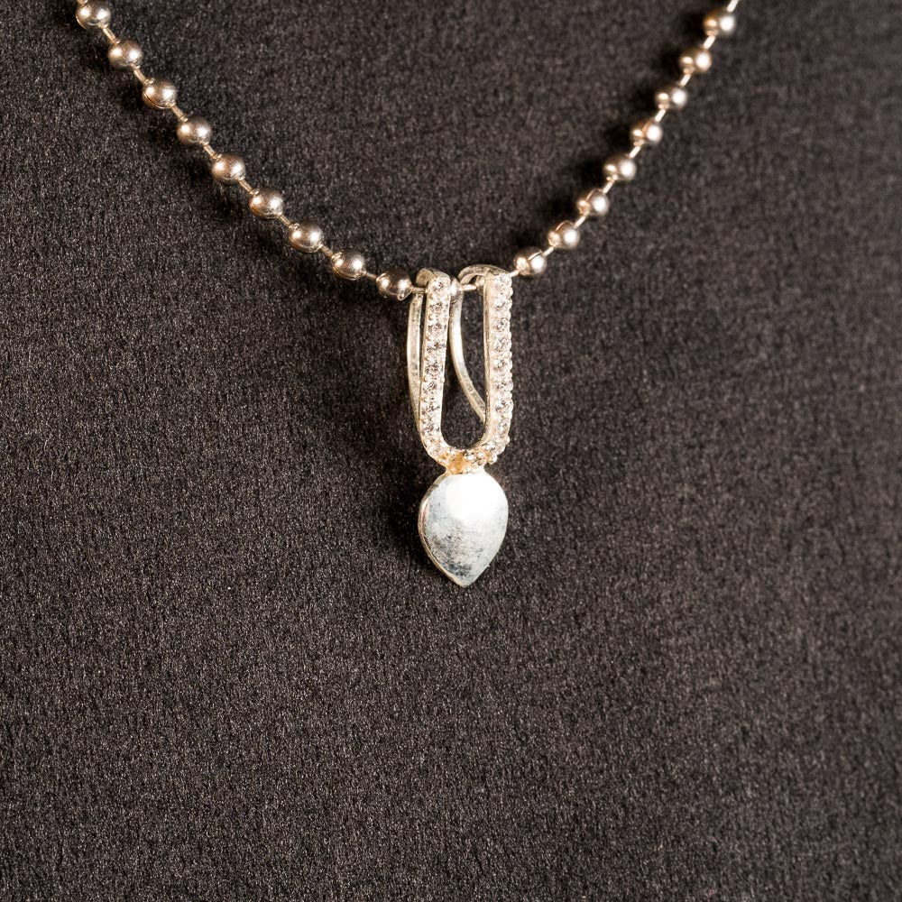 Sterling Silver 92.5 Tulsi Tilak Pendant
