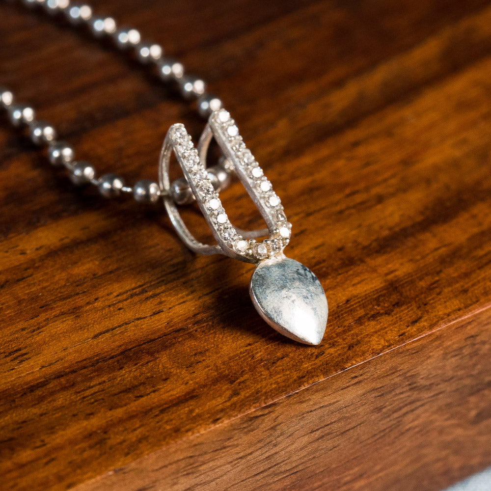 Sterling Silver 92.5 Tulsi Tilak Pendant