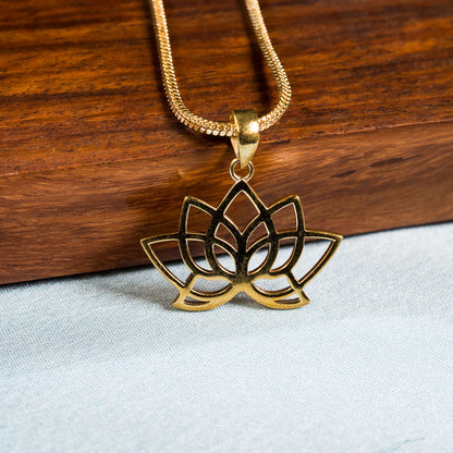 Lotus Pendant - Panchaloha