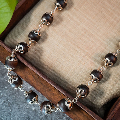 Silver Tulsi Kunti Mala Power Mala #S113