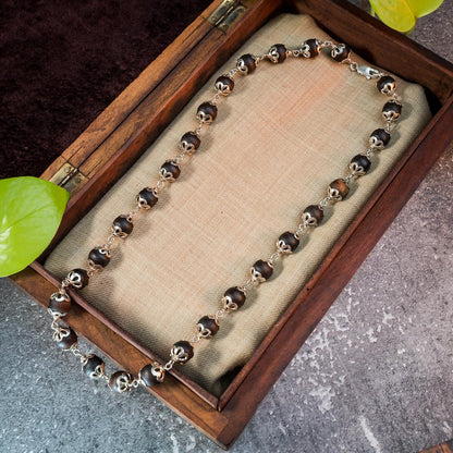 Silver Tulsi Kunti Mala Power Mala #S113