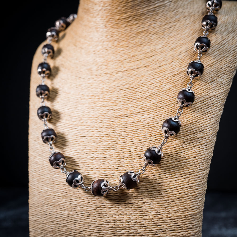 Silver Tulsi Kunti Mala Power Mala #S113
