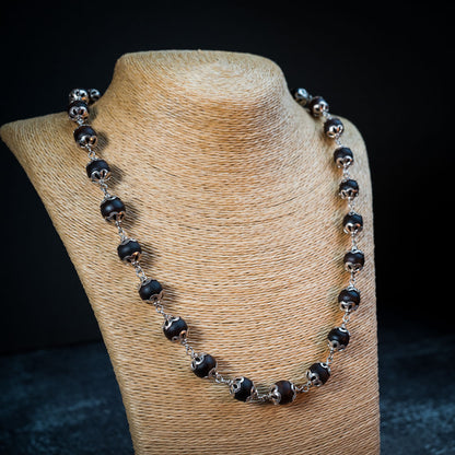 Silver Tulsi Kunti Mala Power Mala #S113