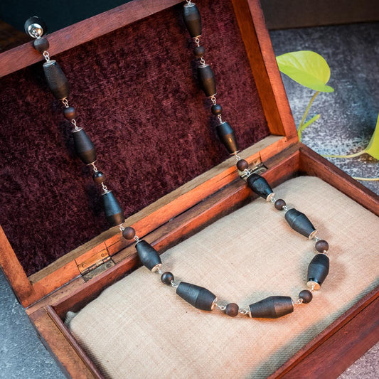 Silver Tulsi Kunti Mala Mridanga #S115