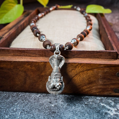 Silver Tulsi Kunti Mala Narasimha #S116
