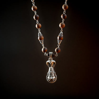 Silver Tulsi Kunti Mala Narasimha #S116