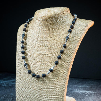 Silver Tulsi Kunti Mala Shiny Kailash  #S120