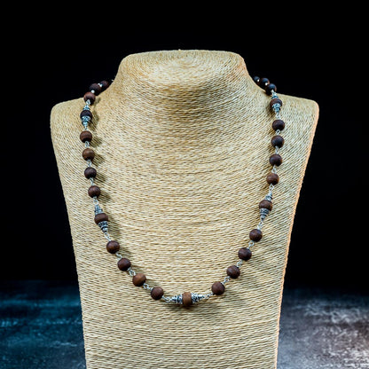 Silver Tulsi Kunti Mala Fancy Kailash  #S121