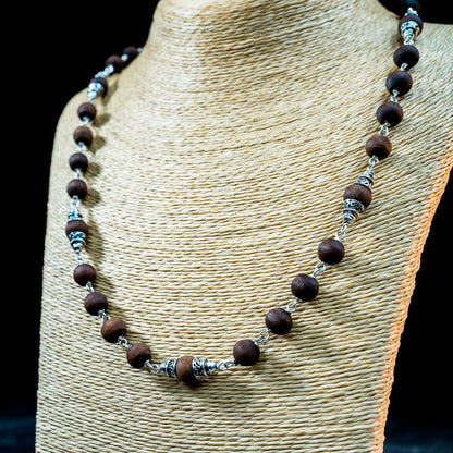 Silver Tulsi Kunti Mala Fancy Kailash  #S121