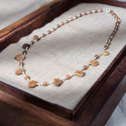 Varshana Silver Tulsi Mala - Radhe's Grace