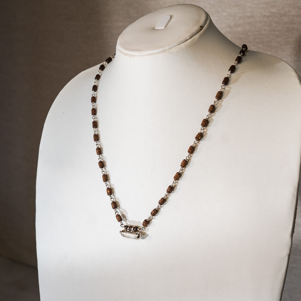 Satya Silver Tulsi Mala - Delicate Radhe beads