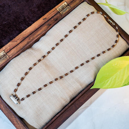 Satya Silver Tulsi Mala - Delicate Radhe beads
