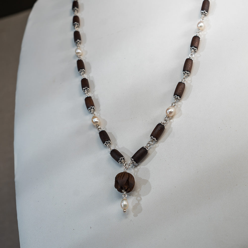 Sri Padma Silver Tulsi Mala - The Queen of Flowers