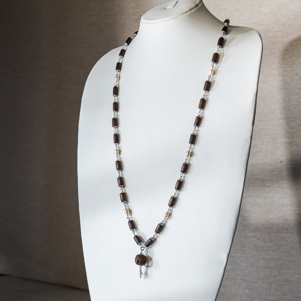 Sri Padma Silver Tulsi Mala - The Queen of Flowers