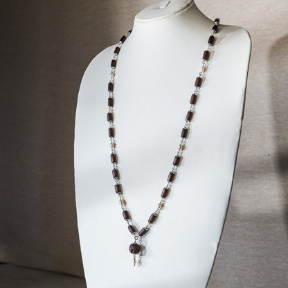 Sri Padma Silver Tulsi Mala - The Queen of Flowers